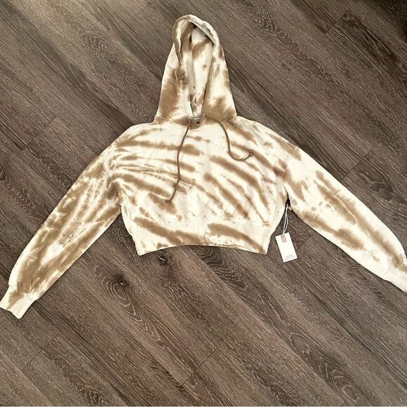Good American crop tie dye hoodie - Picture 2 of 5